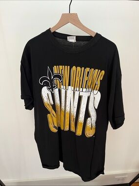 Black New Orlean Saints Graphic Tee - XXXL